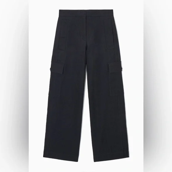 COS WIDE-LEG CARGO TROUSERS - Picture 1 of 7